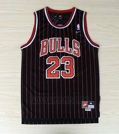 Camiseta Chicago Bulls Michael Jordan #23 Retro 1995-96 Negro